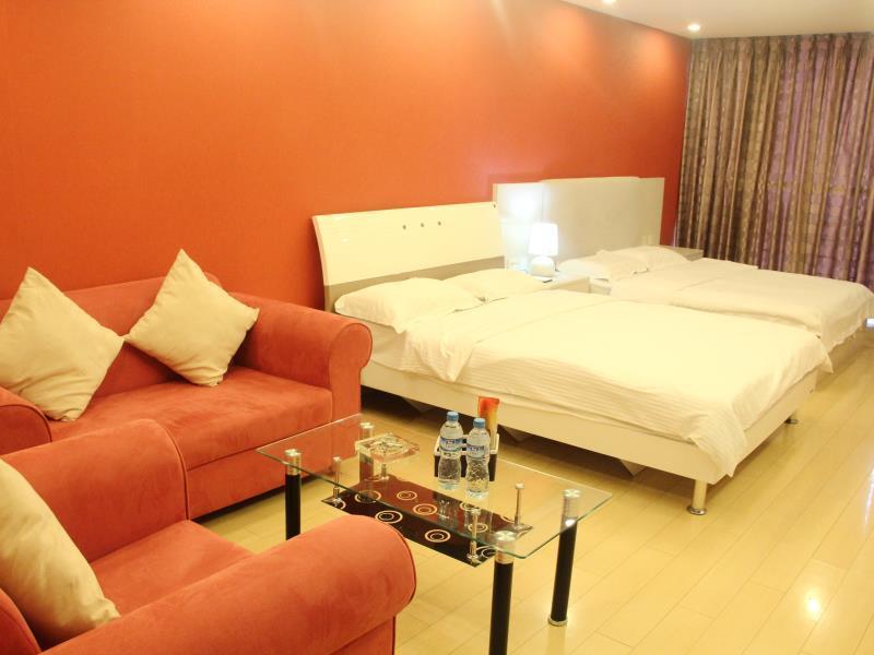 Hangzhou Dushangju Hotel Apartment Binjiang Bagian luar foto